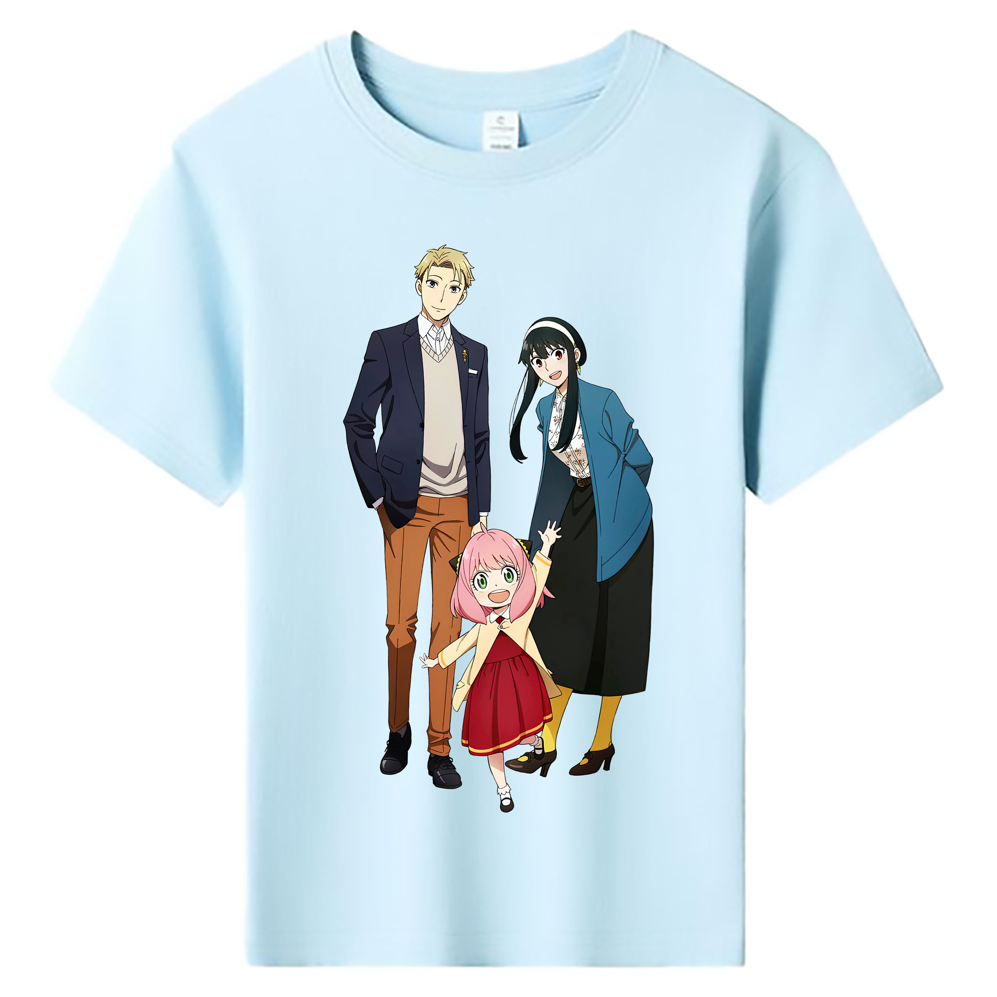 （画像用） SPY×FAMILY间谍家家酒 綿100％キッズTシャツ（フロントプリント）